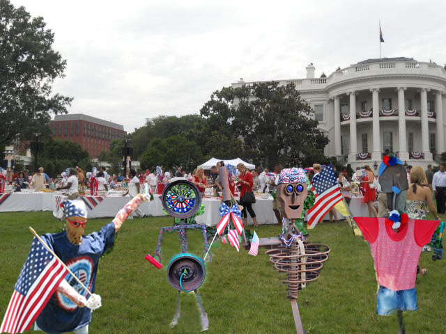 Our 'Crows, enjoying the private White House 4th of July picnic
